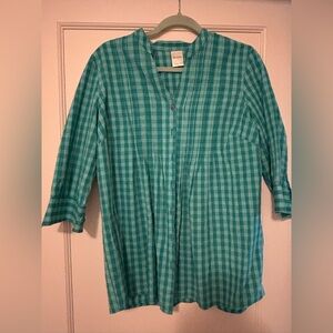 Blair Teal Checkered Shirt
